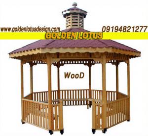 آلاچیق، پرچین و انواع سازه چوبی محوطه